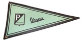 Vespa Cloth Flag Olive 290 x 160mm Piaggio
