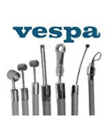 Vintage Vespa Cable Set Grey Italian