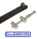 Petrol Tank Strap & Fittings Italian  S/1-2-3-GP Black