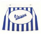 Vespa Mudflap Blue Background-White Striped 9