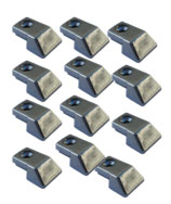 12 x Runner Board End Cap Alloy Px Models