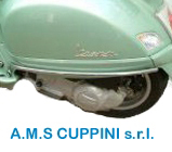 Vespa GT Models Chrome Single Tube Rear Crash Bar Cuppini