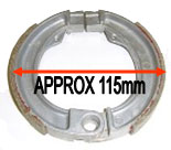 Vega Front Brake Shoes Innocenti N.O.S